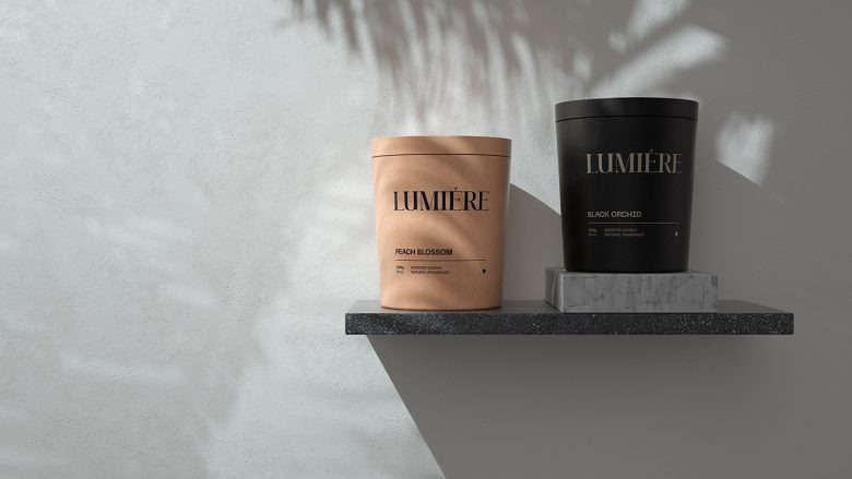 Ароматические свечи на настенной полке LUMIÉRE