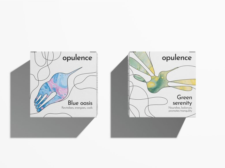 Две пачки Opulence body cream