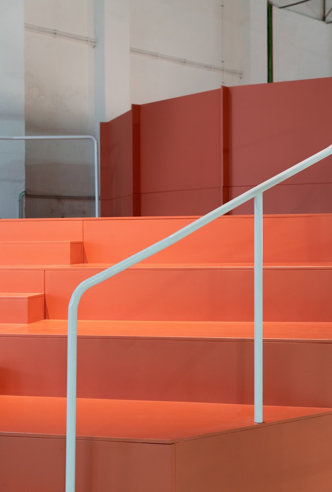 Фрагмент лестницы с перилами Padel