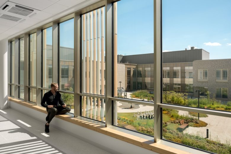 Вид из панорамных окон Tampere Psychiatric Clinic