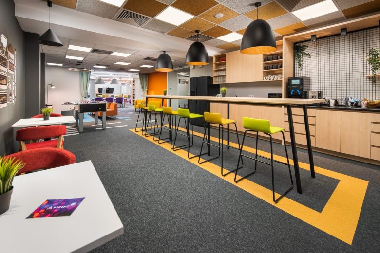 Кофейная зона отдыха с высоким столом Ascent office