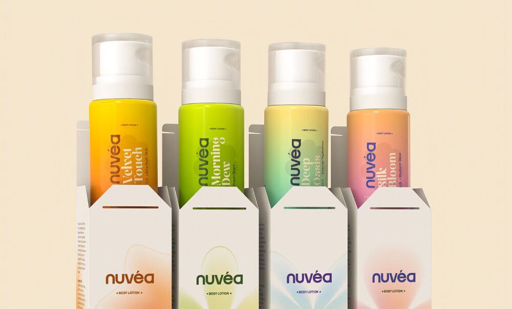 Линейка лосьонов для тела Nuvéa в фирменных коробках