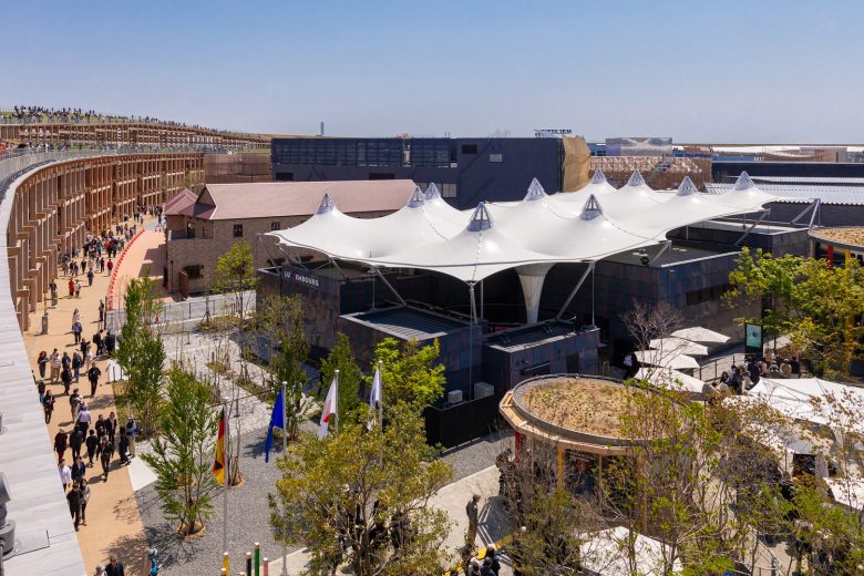 Павильон Люксембурга с видом сверху Luxembourg pavilion at Expo 2025