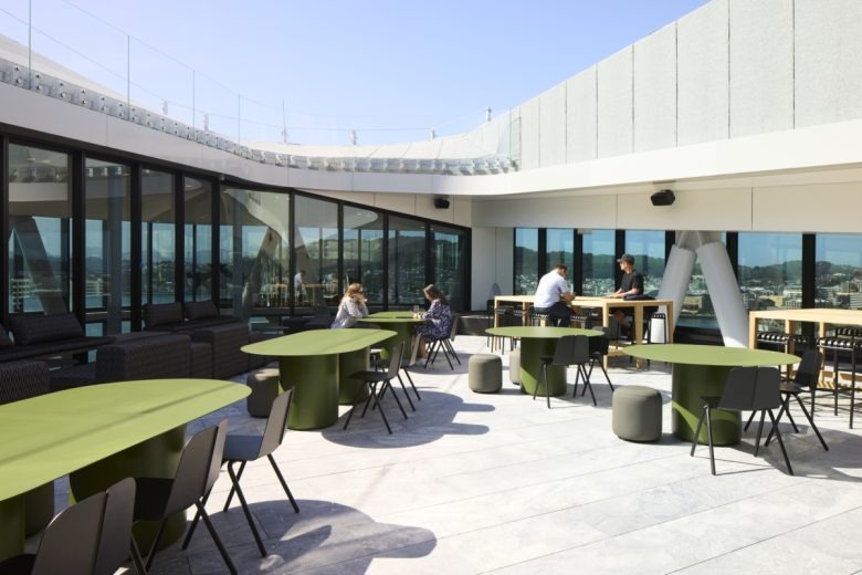 Рабочее пространство на террасе BNZ-Offices