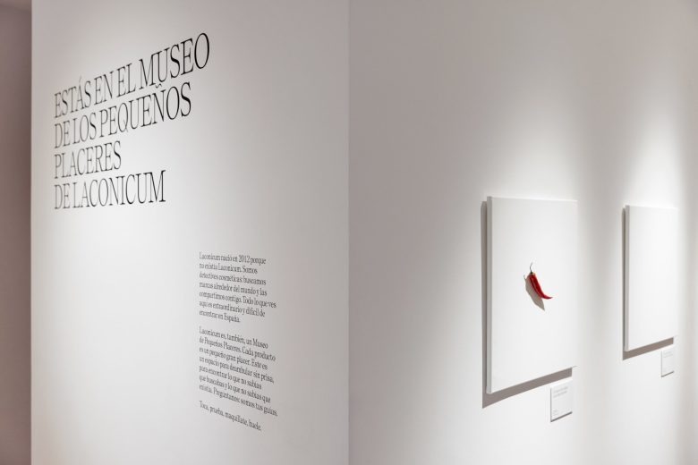 Стена с надписью Laconicum’s Museum of Everyday Pleasures