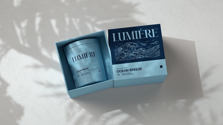 Свеча в упаковке LUMIERE