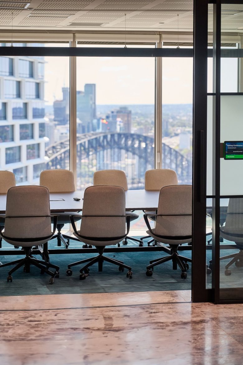 Вход в комнату совещаний Channel Capital Sydney Office