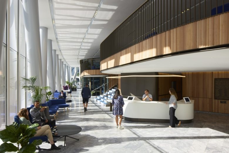 Зона ресепшн BNZ-Offices