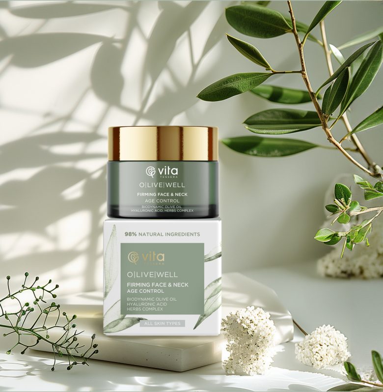 баночка крема с упаковкой Vita Tessera Cosmetics