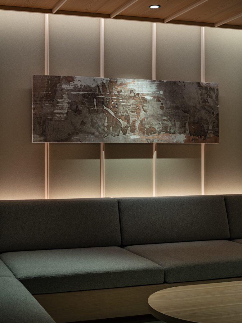 диван и картина на стене ANJIN Gosho Ebisugawa