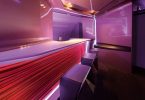 Эксклюзивный дизайн бара в самолёте VIP класса Virgin Atlantic
