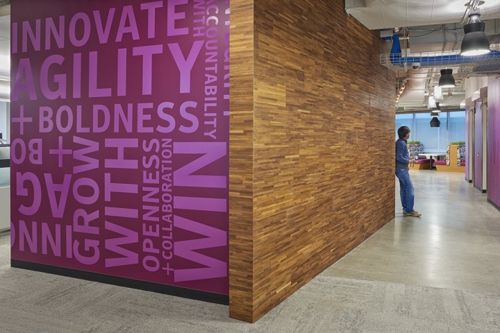 Удивительный дизайн интерьера современного офиса в Калифорнии: слияние стилей