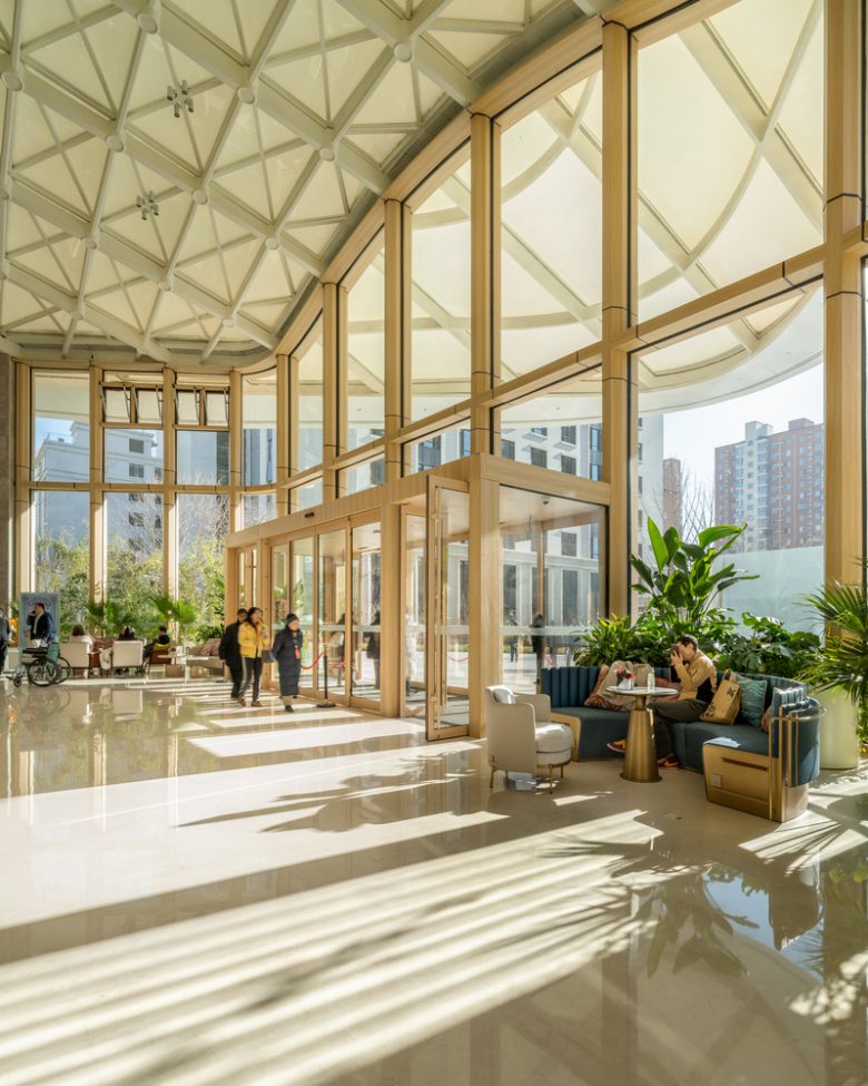 входная зона Activity Center of Taikang Community Yan Garden