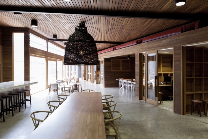 Интерьер офиса в современном стиле для бренда Vic’s Meat в Сиднее, Австралия: интересный дизайн