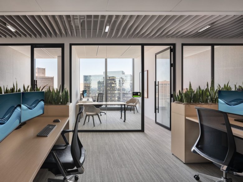 кабинеты за стеклянными перегородками Management Consulting Firm Offices