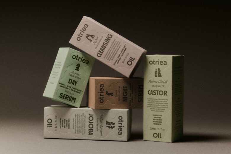 коробки продукции Otriea