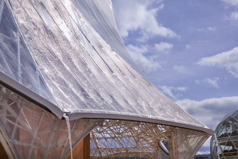 крыша Healthcare Pavilion Nest for Reborn at Osaka Expo 2025