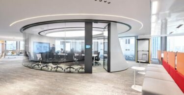 круглый кабинет для совещаний China Merchants Securities Office