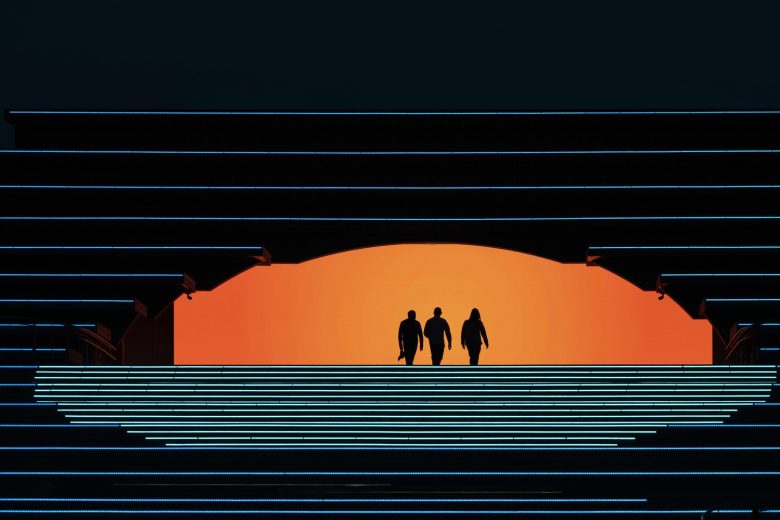 люди вдалеке Spanish Pavilion at Expo Osaka 2025