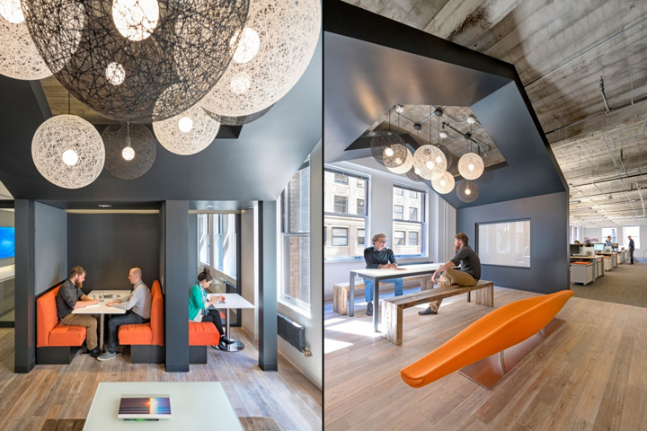 Необычный дизайн офиса компании M Moser Associates в Сан-Франциско