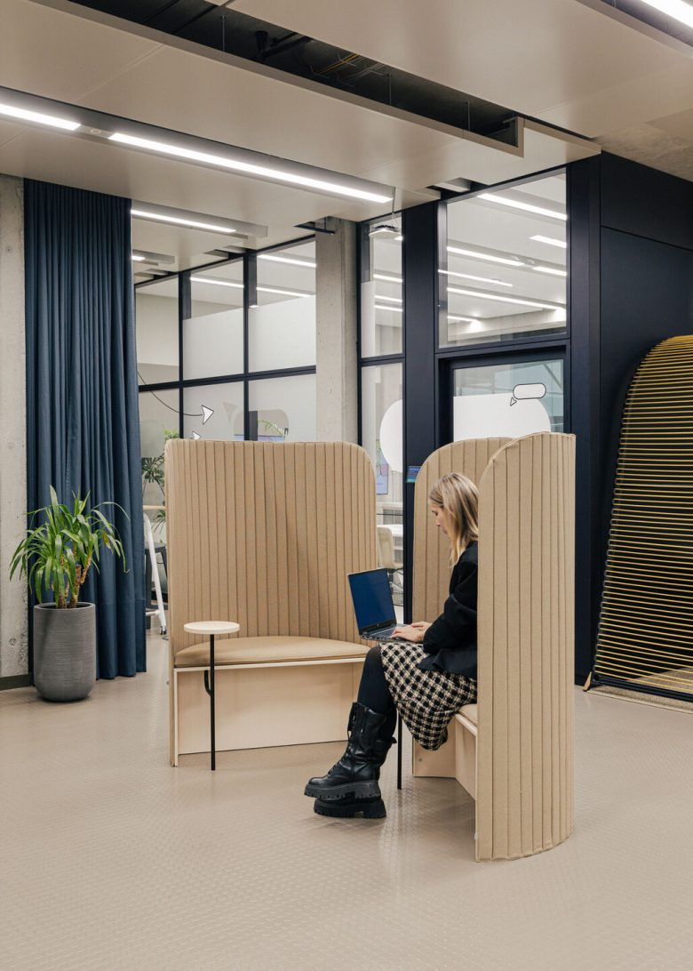 мини диванчики с высокими спинками для работы Miro Office