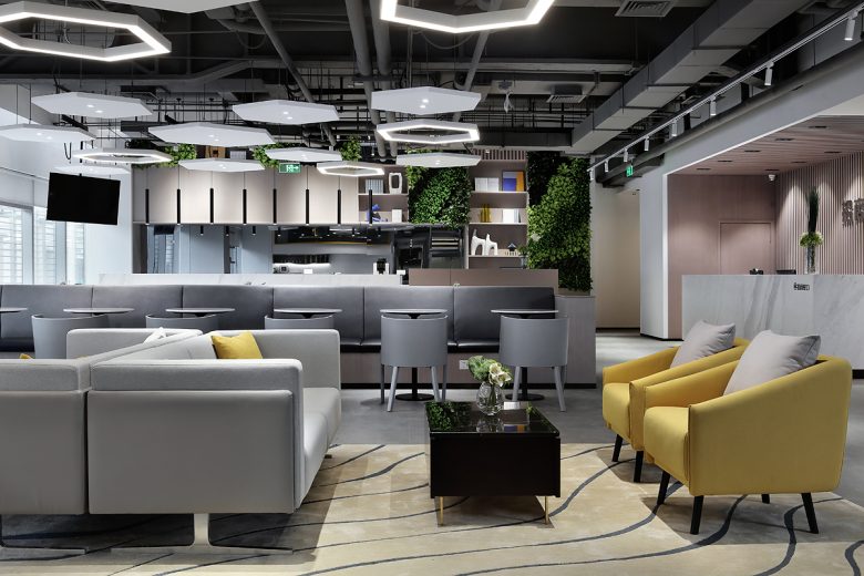 мягкие диваны и кресла China Merchants Senlan Meihuan · Chuangku Co-working Space