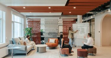 неформальная комната совещаний Mastercard