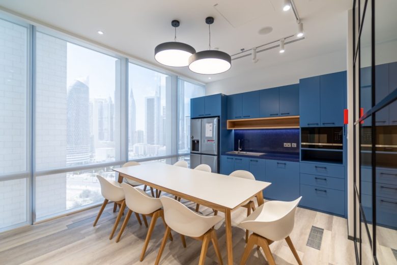 обеденная зона Russell Reynolds Associates в Лондоне