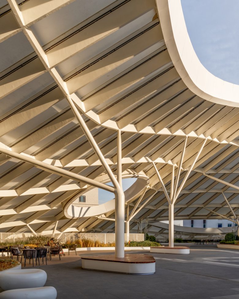 оформление крыши Activity Center of Taikang Community Yan Garden