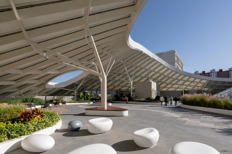 оформление входной группы Activity Center of Taikang Community Yan Garden