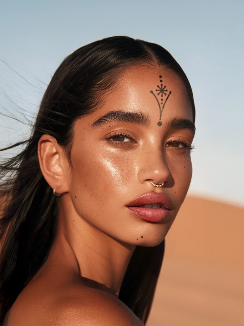 переводная тату на лоб Nuqa