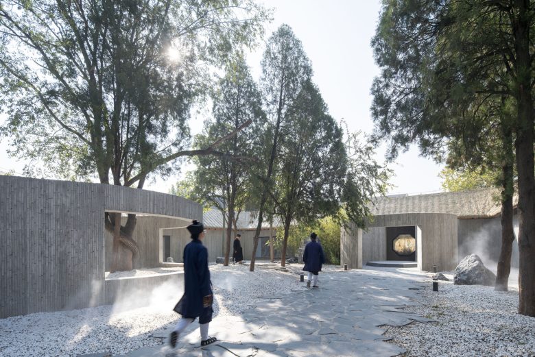 полукруглые павильоны с окнами Revitalization of The Relic Site of Yongle Palace