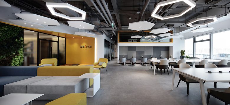 рабочее пространство China Merchants Senlan Meihuan · Chuangku Co-working Space