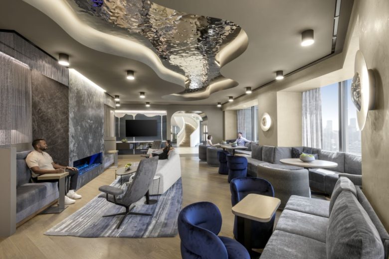 рабочее пространство со столиками и мягкими диванами Musket Corporation