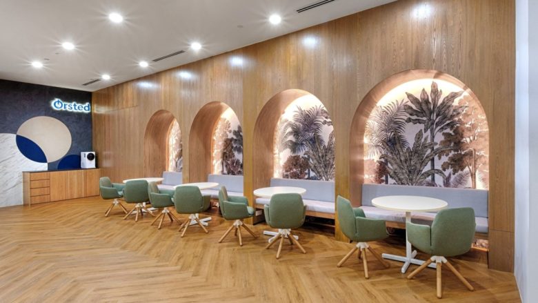 рабочие места с диванчиками Ørsted Offices