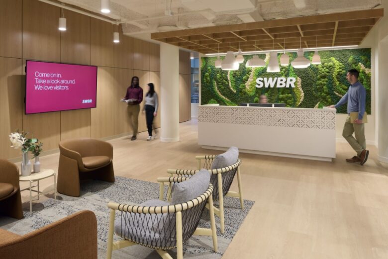 ресепшн SWBR’s new offices