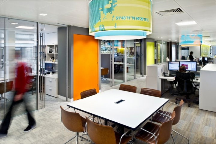 Гибкое офисное пространство компании LG: дизайн от студии Jump Studios, Лондон, Великобритания.