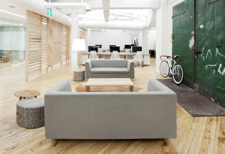 Дизайн интерьера офиса компании Shopify, Торонто