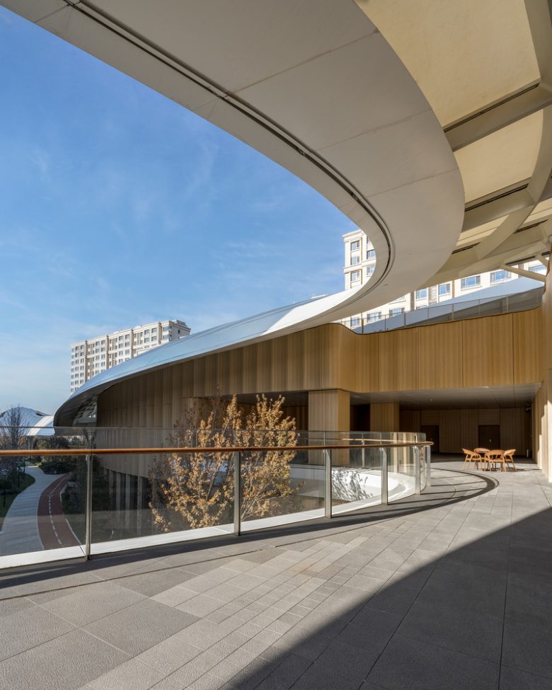 вид на террасу Activity Center of Taikang Community Yan Garden