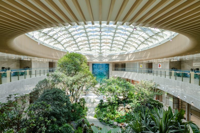 вид на цветы с верху Activity Center of Taikang Community Yan Garden