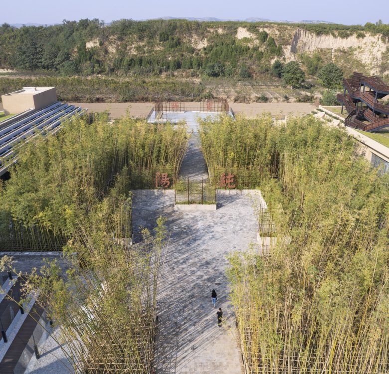вид сверху на бамбук Revitalization of The Relic Site of Yongle Palace