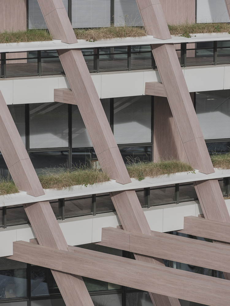 внешний вид здания Campus Lidl France балконы