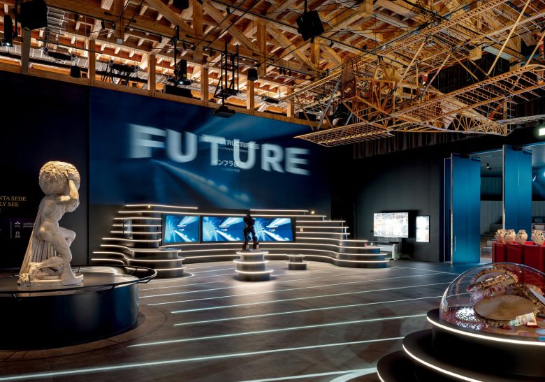 выставочный зал с экраном Pavilion for Expo 2025 Osaka