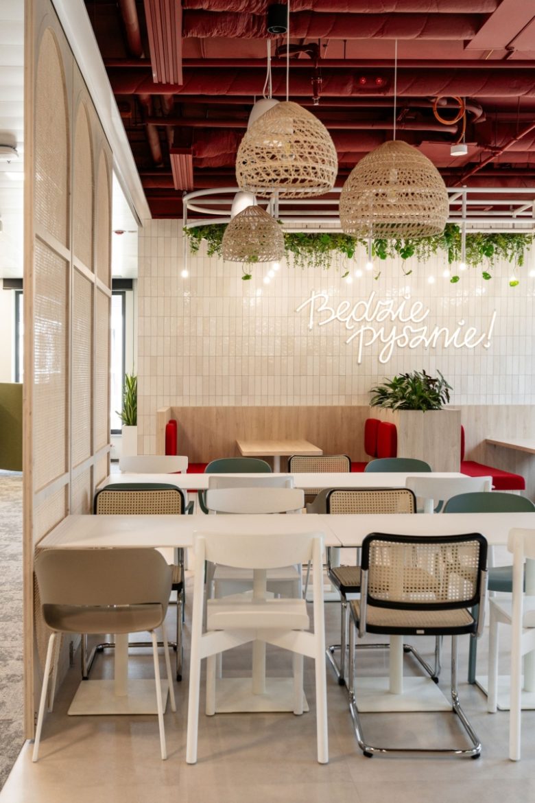 зона кафе в офисе KRUK