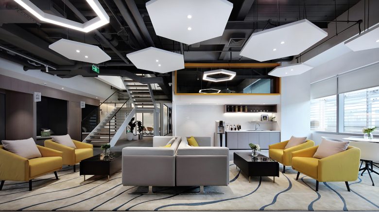 зона кухни China Merchants Senlan Meihuan · Chuangku Co-working Space