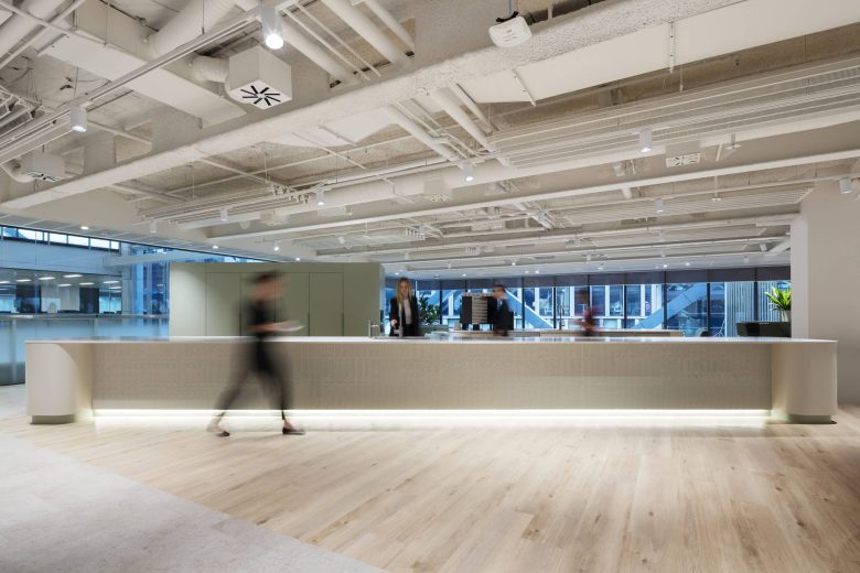 зона кухни Iress Office Sydney вид спереди