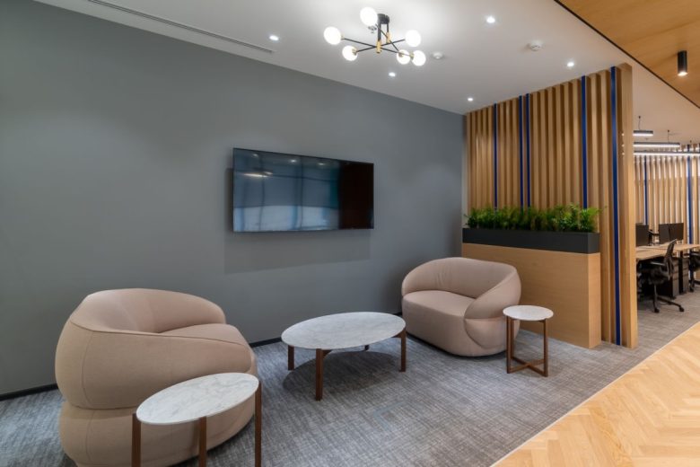 зона отдыха и переговоров Russell Reynolds Associates в Лондоне