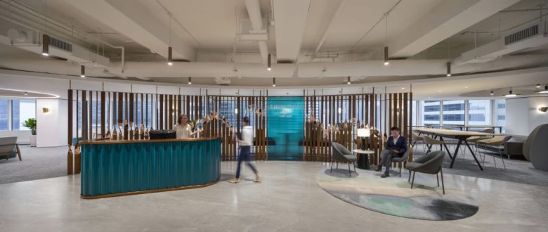 зона ресепшн Edrington Offices